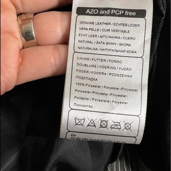 Vintage Cigno Nero Leather Suede Zip Up Jacket Gray Size Small - Picture 7 of 15